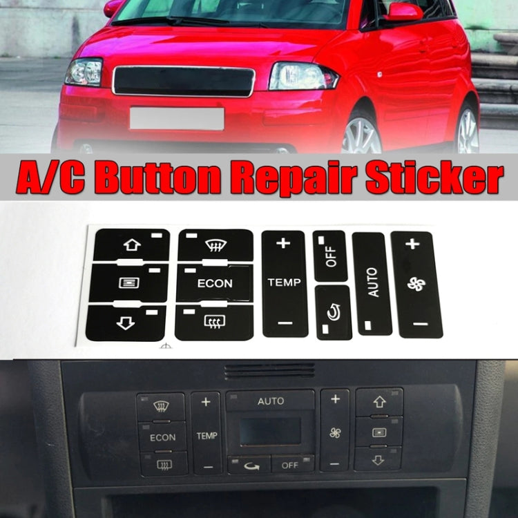 2pcs For Audi A2/A3/A8L Car Air Conditioning Control Switch Repair Sticker - Decorative Sticker by PMC TechLife | Online Shopping South Africa | PMC TechLife