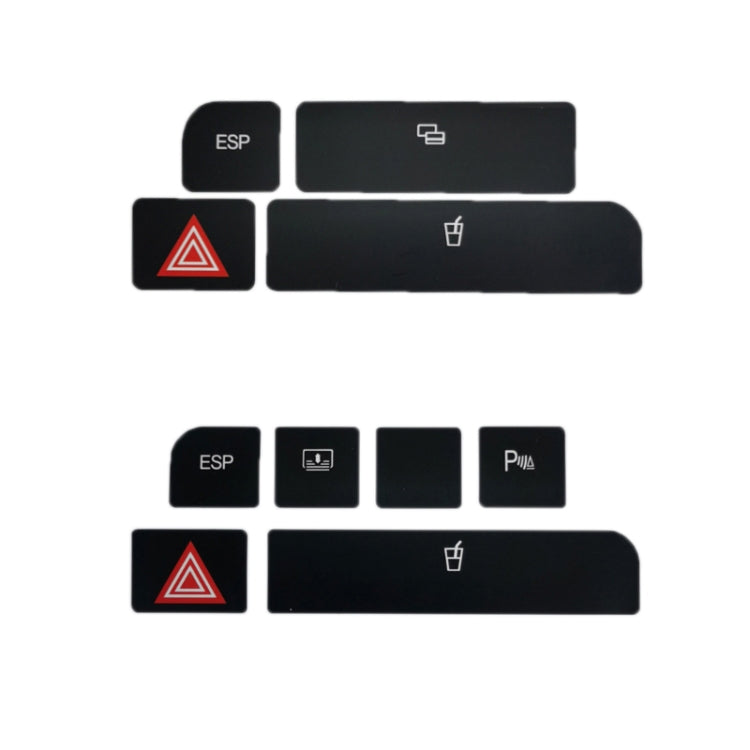 For Audi A4 Emergency/Double Flash Button Cup Holder Button Repair Sticker, Left-Hand Drive Only(With Card Box) - Decorative Sticker by PMC TechLife | Online Shopping South Africa | PMC TechLife | Buy Now Pay Later Mobicred