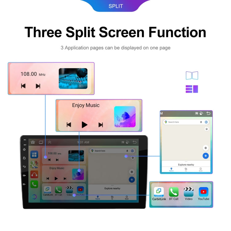 7 inch 6+128G Android Universal HD Large Screen Car Bluetooth Player Android GPS Navigation Integrated Machine(Standard) - Car MP3 & MP4 & MP5 by PMC TechLife | Online Shopping South Africa | PMC TechLife | Buy Now Pay Later Mobicred