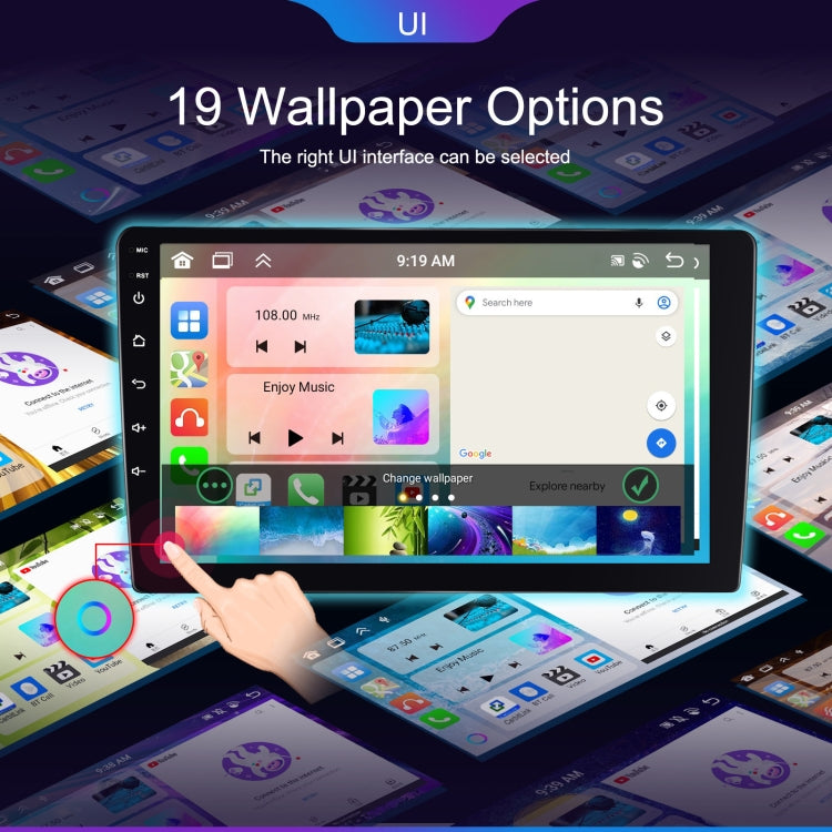 9 inch 6+128G Android Universal HD Large Screen Car Bluetooth Player Android GPS Navigation Integrated Machine(Standard+AHD Camera) - Car MP3 & MP4 & MP5 by PMC TechLife | Online Shopping South Africa | PMC TechLife | Buy Now Pay Later Mobicred