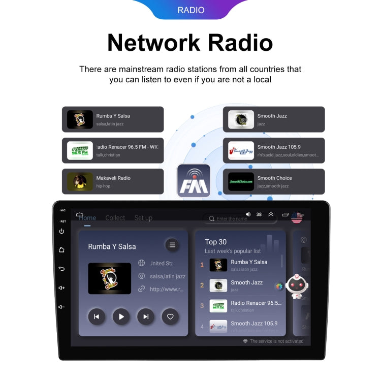 10.1 inch 6+128G Android Universal HD Large Screen Car Bluetooth Player Android GPS Navigation Integrated Machine(Standard) - Car MP3 & MP4 & MP5 by PMC TechLife | Online Shopping South Africa | PMC TechLife | Buy Now Pay Later Mobicred