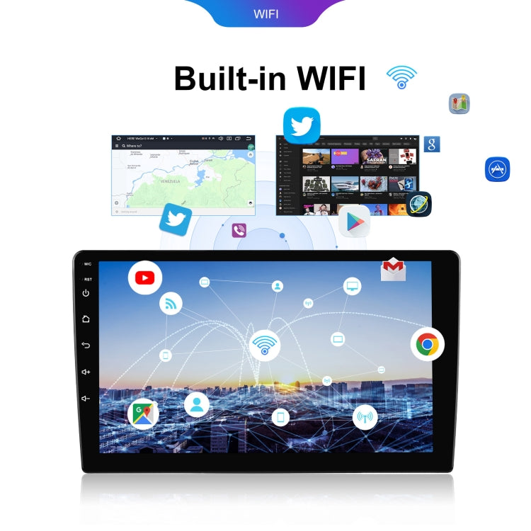 9 inch 6+128G Android Universal HD Large Screen Car Bluetooth Player Android GPS Navigation Integrated Machine(Standard+AHD Camera) - Car MP3 & MP4 & MP5 by PMC TechLife | Online Shopping South Africa | PMC TechLife | Buy Now Pay Later Mobicred