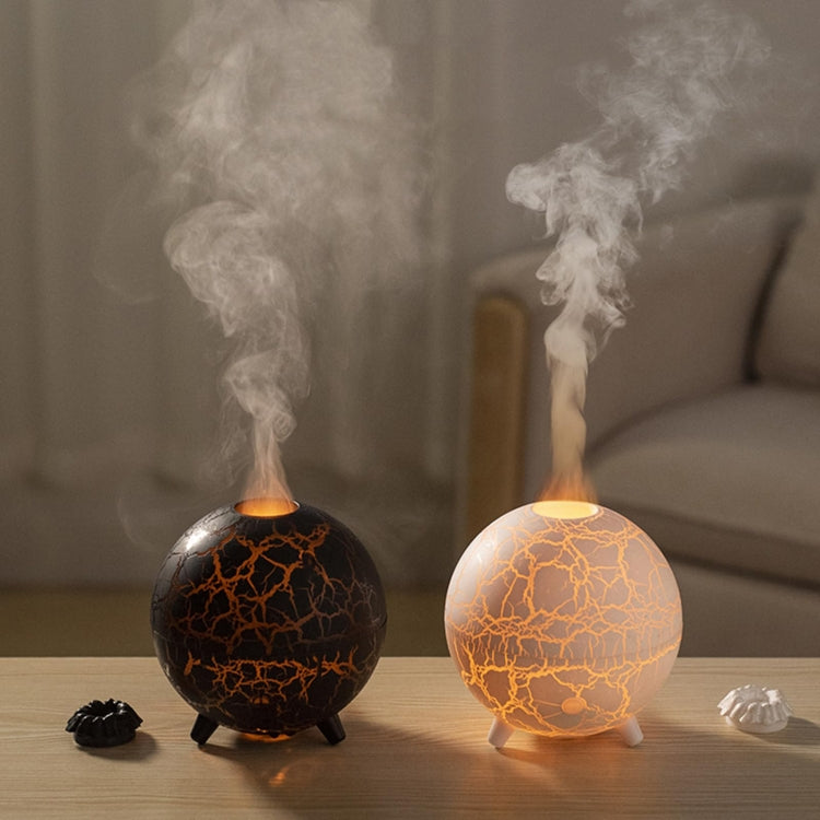 D612 USB Plug-in Colorful Gradient Atmosphere Light Flame Crack Aromatherapy Humidifier(White) - free shipping - PMC TechLife - Order now!
