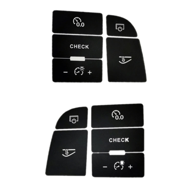 For Audi A6/A6L 2005-2011 Central Control Button Repair Sticker(For Left Driving) - Decorative Sticker by PMC TechLife | Online Shopping South Africa | PMC TechLife | Buy Now Pay Later Mobicred