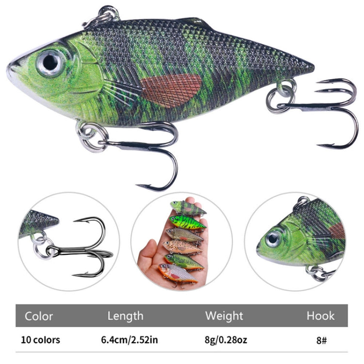 10colors /Set HENGJIA VI101 Painted VIB Dummy Lure Lua Submerged Baits, Size: 6.4cm 8g - free shipping - PMC TechLife - Order now!