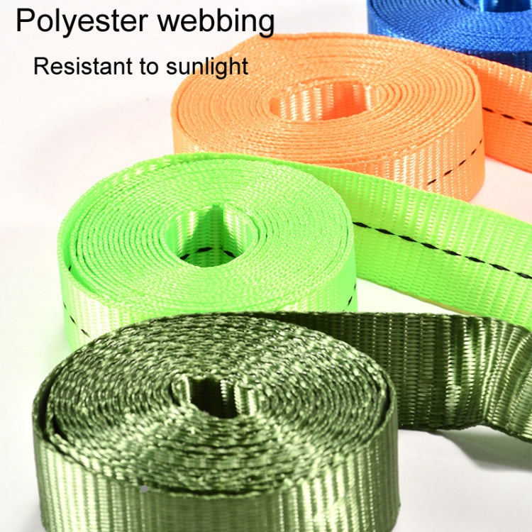 Motorcycle Ratchet Tensioner Cargo Bundling And Luggage Fixing Straps, Specification: Fluorescent Green 5m - Towing Bars by PMC TechLife | Online Shopping South Africa | PMC TechLife | Buy Now Pay Later Mobicred