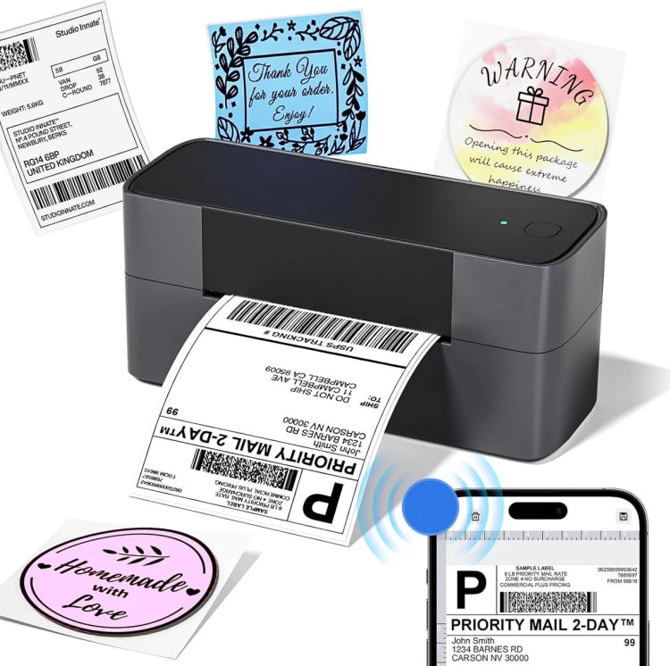 Phomemo PM245-BT Bluetooth Shipping Label Printer Support Labels Width  1- 4.6 Inch(US Plug) - Receipt Printers by Phomemo | Online Shopping South Africa | PMC TechLife | Buy Now Pay Later Mobicred