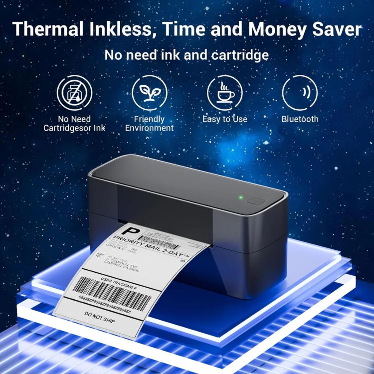 Phomemo PM245-BT Bluetooth Shipping Label Printer Support Labels Width  1- 4.6 Inch(US Plug) - Receipt Printers by Phomemo | Online Shopping South Africa | PMC TechLife | Buy Now Pay Later Mobicred