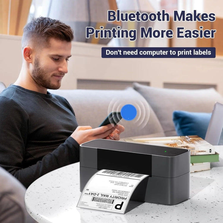 Phomemo PM245-BT Bluetooth Shipping Label Printer Support Labels Width  1- 4.6 Inch(EU Plug) - free shipping - PMC TechLife - Order now!