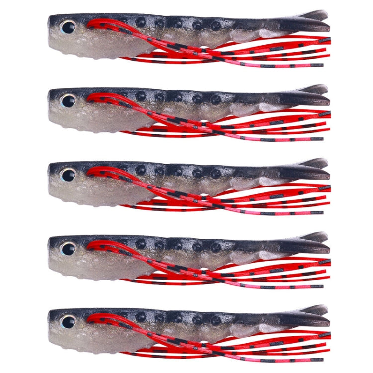 6.6cm 5pcs /Pack HENGJIA SO175 Two Color Split Fork Soft Bait Freshwater Fishing Salmon Lures(Color 4) - Fishing Lures by HENGJIA | Online Shopping South Africa | PMC TechLife | Buy Now Pay Later Mobicred
