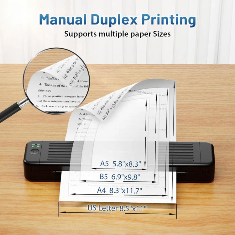 Phomemo P831 Bluetooth Portable Thermal Transfer Printer Support A4 / Letter / A5 / B5 Plain Paper Printing(White) - free shipping - PMC TechLife - Order now!