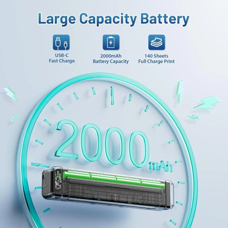 Phomemo P831 Bluetooth Portable Thermal Transfer Printer Support A4 / Letter / A5 / B5 Plain Paper Printing(White) - free shipping - PMC TechLife - Order now!