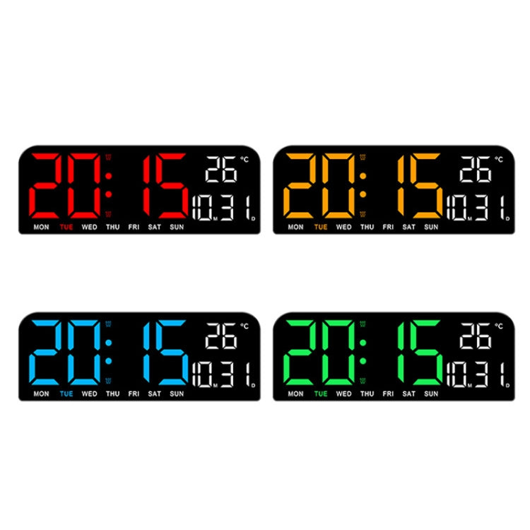 LED Screen Digital Display Desktop Alarm Clock Multifunctional Decoration Wall Clock(Orange) - Alarm Clocks by PMc TechLife | Online Shopping South Africa | PMc TechLife | Buy Now Pay Later Mobicred