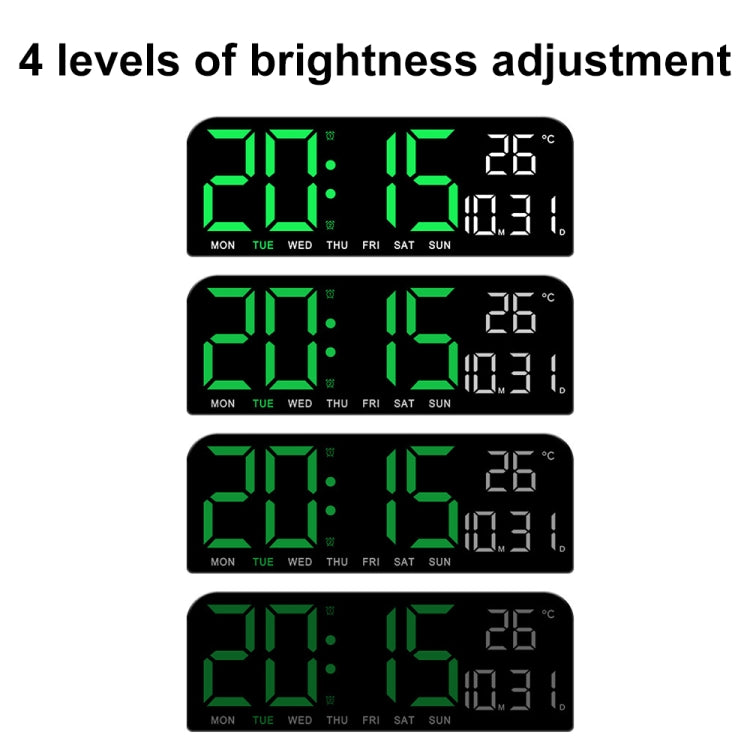 LED Screen Digital Display Desktop Alarm Clock Multifunctional Decoration Wall Clock(Red) - Alarm Clocks by PMc TechLife | Online Shopping South Africa | PMc TechLife | Buy Now Pay Later Mobicred
