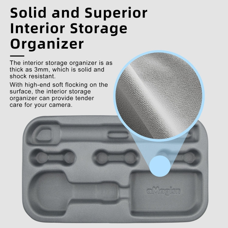 For Insta360 X5 / X4 aMagisn Medium Storage Bag Clutch Bag Protective Case - Case & Bags by aMagisn | Online Shopping South Africa | PMC TechLife | Buy Now Pay Later Mobicred