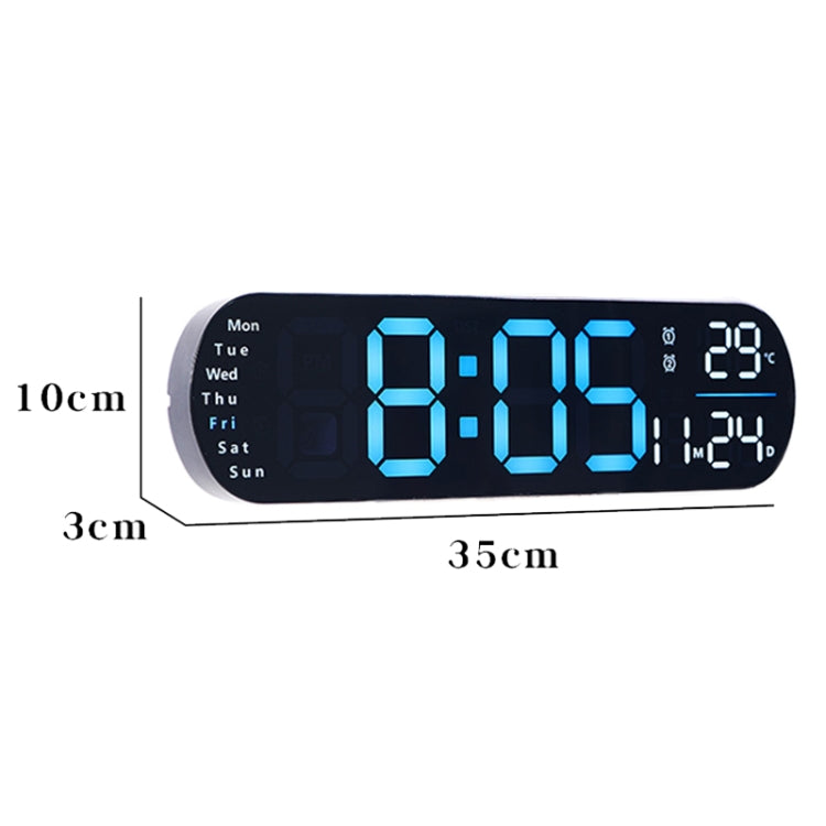 Remote Control Digital Display Atmosphere Light Wall Clock Living Room Decoration Clock, Color: Dark Pink - Wall Clock by PMc TechLife | Online Shopping South Africa | PMc TechLife | Buy Now Pay Later Mobicred