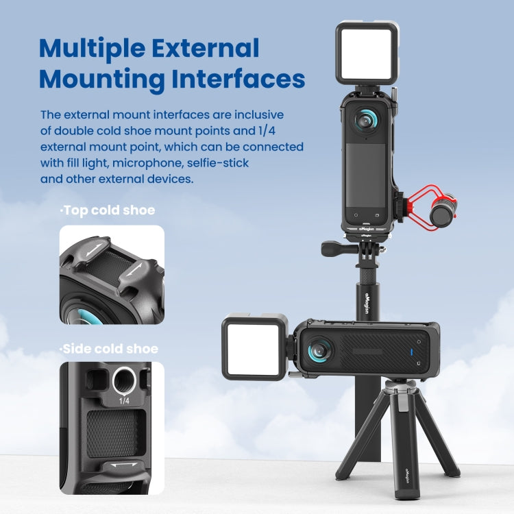 For Insta360 X4 aMagisn Metal Protective Housing Frame Quick Release Version - free shipping - PMC TechLife - Order now!