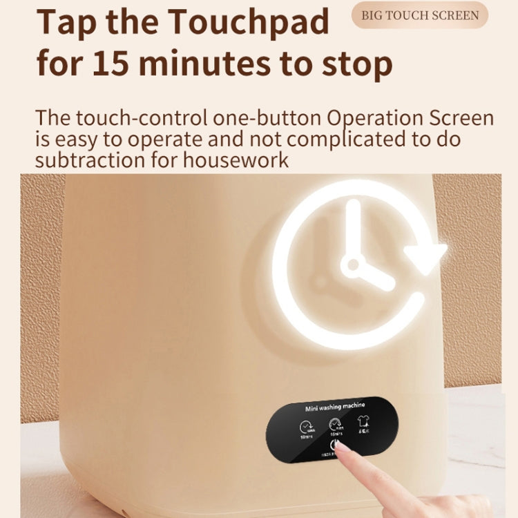 Small Household Portable Underwear Washing Machine, Size: US Plug(Milk Yellow) - free shipping - PMC TechLife - Order now!