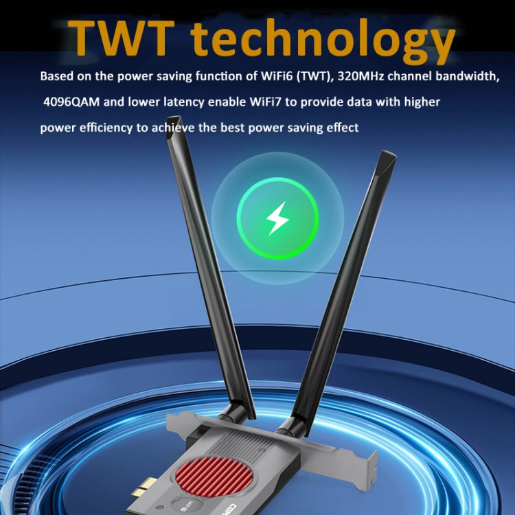 COMFAST BE200MAX 8774Mbps WiFi7 Network Card Bluetooth 5.4 Tri-Band PCIE WiFi Receiver - free shipping - PMC Jewellery - Order now!