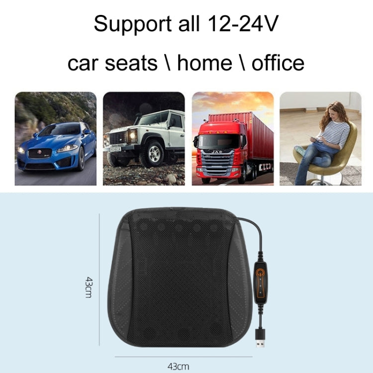 Car USB Summer Cool Ventilated Breathable Seat Cushion(Blue 8 Sets Fan) - free shipping - PMC TechLife - Order now!