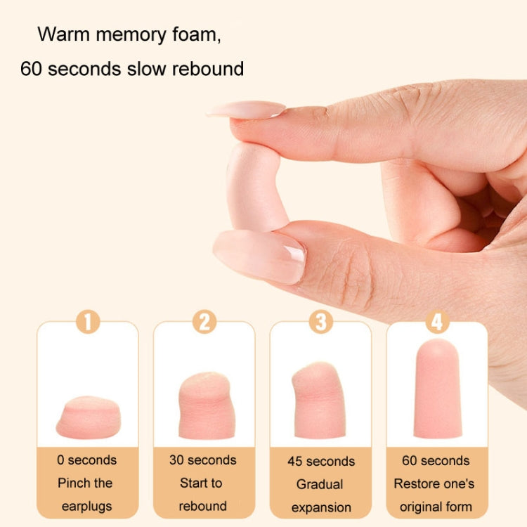 120pcs /Box Memory Foam Earplugs Student Dormitory Sleeping Noise Reduction Soundproof Earplugs(Pink) - free shipping - PMC TechLife - Order now!