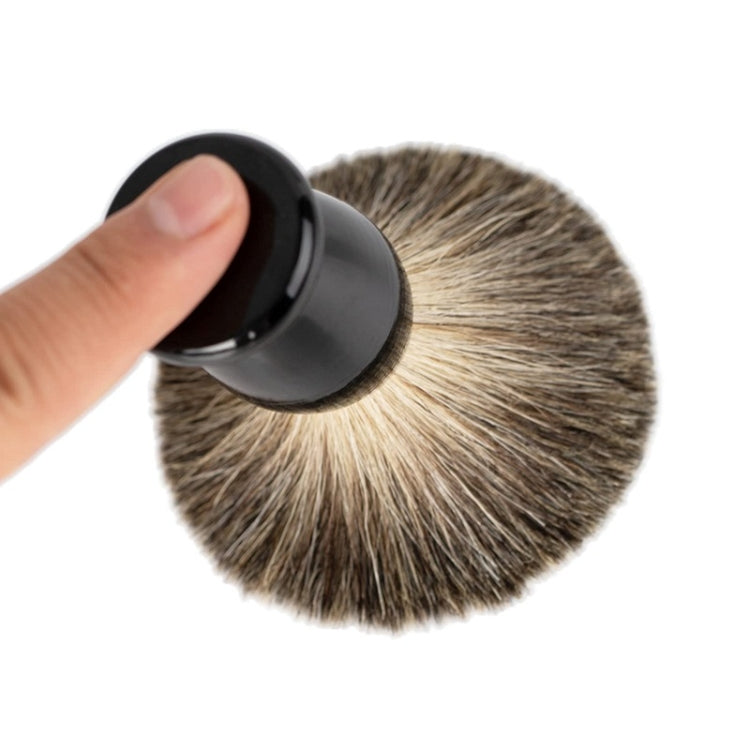 3pcs /Set Men Foam Manual Wooden Handle Beard Brush Set, Color: Badger Hair Silver - Manual Razor by PMC TechLife | Online Shopping South Africa | PMC TechLife | Buy Now Pay Later Mobicred