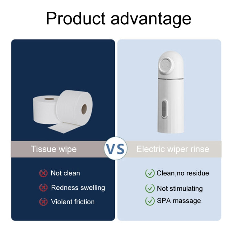 Female Handheld Mini External Vaginal Wash Maternity Portable Electrical Feminine Cleanser, Model: With LED Light - free shipping - PMC TechLife - Order now!