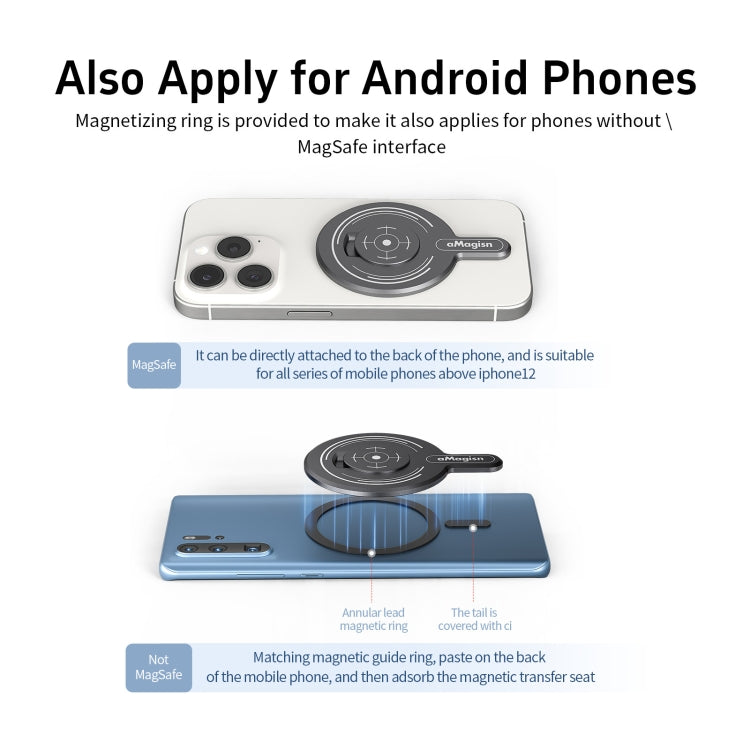 For Insta360 Flow aMagisn Gimbal Magnetic Adapter MagSafe Sports Camera Accessories - Others by aMagisn | Online Shopping South Africa | PMC TechLife | Buy Now Pay Later Mobicred