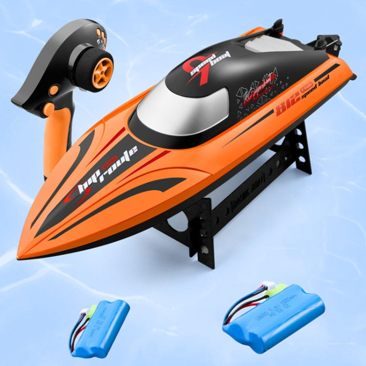 812 High-Speed RC Boat Large Horsepower Speedboat Long Endurance Waterproof Boys Water Toy Dual Batteries(Orange) - free shipping - PMC Jewellery - Order now!
