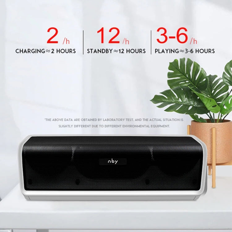 NBY 6690 TWS Couplet FM Multifunctional Desktop Plug-in Card Bluetooth Speaker(Silver) - free shipping - PMC Jewellery - Order now!