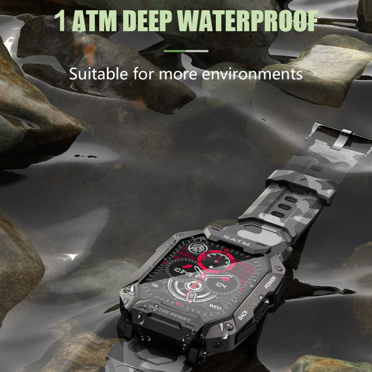 C20Plus 1.81-inch Health Monitoring Waterproof Bluetooth Call Smart Watch, Color: Camouflage Green - Smart Watches by PMC TechLife | Online Shopping South Africa | PMC TechLife | Buy Now Pay Later Mobicred