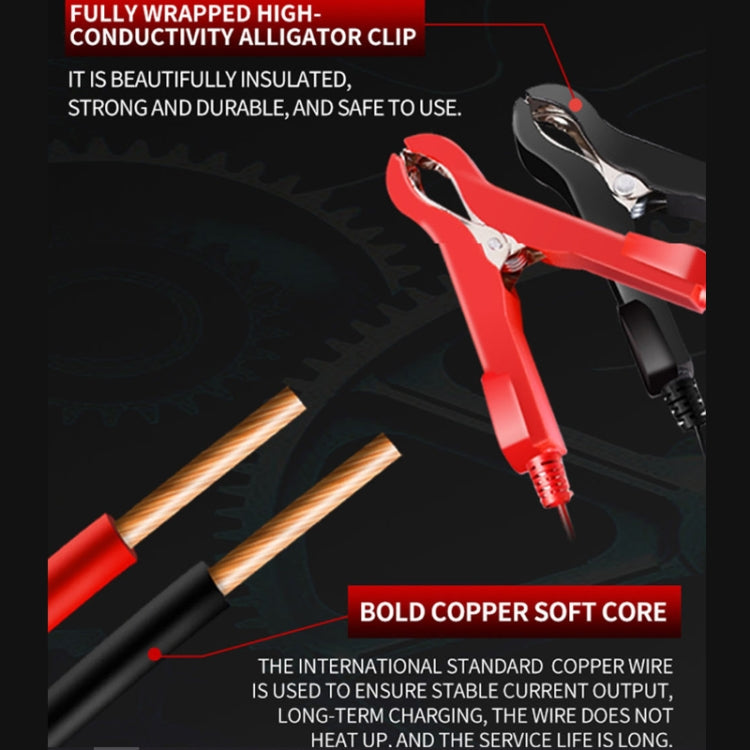 RJtianye 6V/12V ASE Adapter Cable Car Motorcycle Lawn Mower Battery Charger(EU Plug) - Battery Charger by RJtianye | Online Shopping South Africa | PMC TechLife | Buy Now Pay Later Mobicred