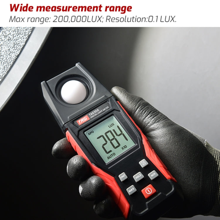 TASI TA630A Integrated Digital Light Meter Illuminance Lux Meter Backlight LCD Display 0.1-200000LUX/0.01-20000FC Light Sensor Tester - Light & Sound Meter by TASI | Online Shopping South Africa | PMC TechLife | Buy Now Pay Later Mobicred