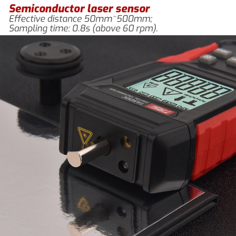 TASI TA500A Optical Measurement Laser Tachometer Digital Display Measuring Speed Meter - Tachometers & Anemometer by TASI | Online Shopping South Africa | PMC TechLife | Buy Now Pay Later Mobicred