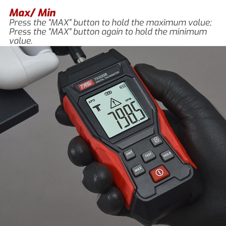 TASI TA500A Optical Measurement Laser Tachometer Digital Display Measuring Speed Meter - Tachometers & Anemometer by TASI | Online Shopping South Africa | PMC TechLife | Buy Now Pay Later Mobicred