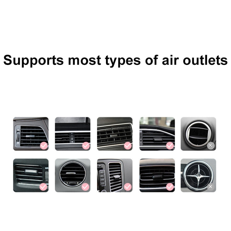 ICARER FAMILY AK-01 Car Air Outlet Cartoon Phone Holder Car Navigation Gravity Support Frame(White) - Car Holders by ICARER FAMILY | Online Shopping South Africa | PMC TechLife | Buy Now Pay Later Mobicred