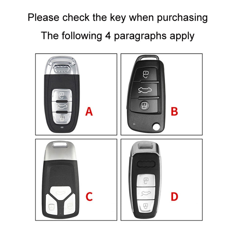 For Audi D Car Folding Key Cover Multifunctional Keychain Anti-lost Number Plate - Car Key Cases by PMC TechLife | Online Shopping South Africa | PMC TechLife | Buy Now Pay Later Mobicred