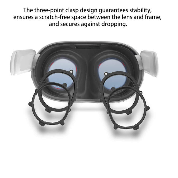 For Meta Quest 3 VR Magnetic Eyeglasses Frame, Spec: Anti Blue Light Lens+Frame Black - VR Accessories by PMC TechLife | Online Shopping South Africa | PMC TechLife | Buy Now Pay Later Mobicred