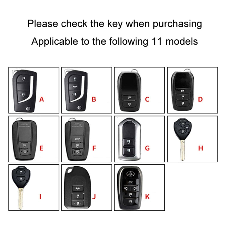 For Toyota Car Key Cover Multifunctional Keychain Anti-lost Number Plate, Style: G - Car Key Cases by PMC TechLife | Online Shopping South Africa | PMC TechLife | Buy Now Pay Later Mobicred