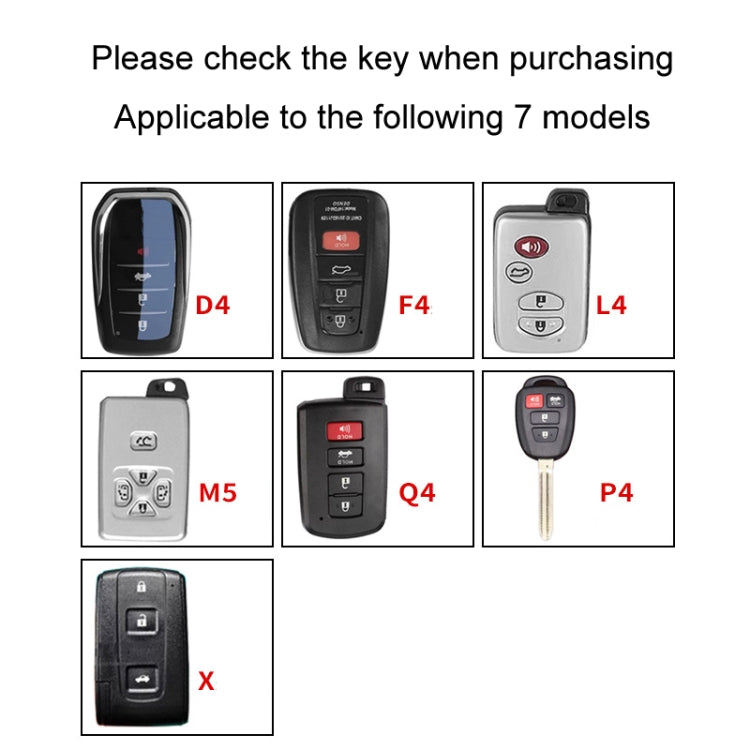 For Toyota Car Key Cover Multifunctional Keychain Anti-lost Number Plate, Style: P4 - Car Key Cases by PMC TechLife | Online Shopping South Africa | PMC TechLife | Buy Now Pay Later Mobicred
