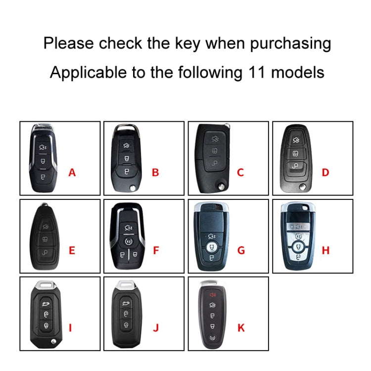 For Ford Car Key Cover Keychain Anti-lost Number Plate, Style: A - Car Key Cases by PMC TechLife | Online Shopping South Africa | PMC TechLife | Buy Now Pay Later Mobicred