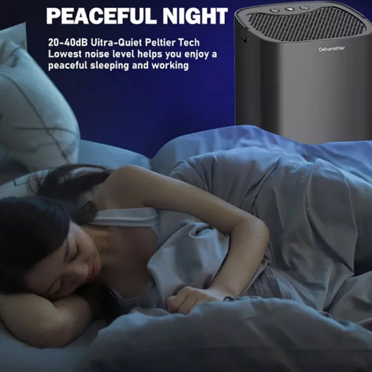 1L 36W Air Dehumidifier for Home Damp Drying Clothes with 7 colors Light EU Plug(White) - free shipping - PMC TechLife - Order now!