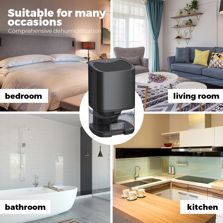 1L 36W Air Dehumidifier for Home Damp Drying Clothes with 7 colors Light EU Plug(White) - free shipping - PMC TechLife - Order now!