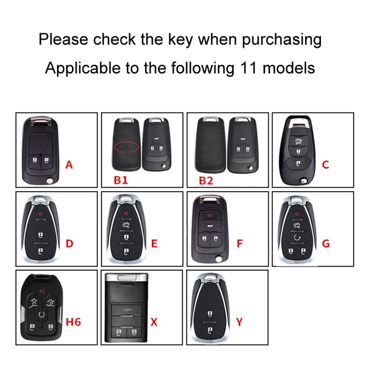 For Chevrolet Car Key Cover Multifunctional Keychain Anti-lost Number Plate, Style: Y - Car Key Cases by PMC TechLife | Online Shopping South Africa | PMC TechLife | Buy Now Pay Later Mobicred