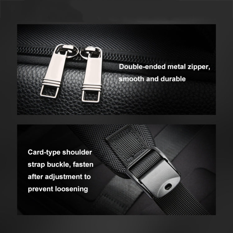 Bopai AL-61-122631B Large Capacity Cowhide Laptop Backpack With USB+Type-C Port(High-end Version) - free shipping - PMC Jewellery - Order now!