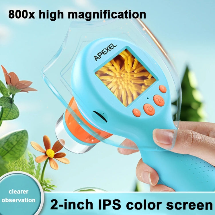 APEXEL MS201 800x 2.0-inch IPS Screen Kids Microscope Supports Taking Photos and Videos - free shipping - PMC TechLife - Order now!