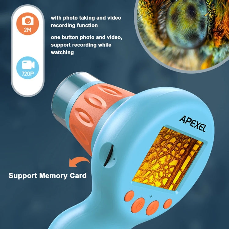 APEXEL MS201 800x 2.0-inch IPS Screen Kids Microscope Supports Taking Photos and Videos - free shipping - PMC TechLife - Order now!