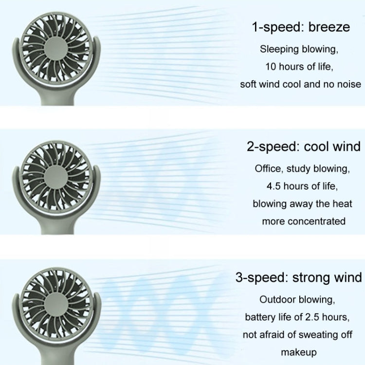 Mini Handheld Small Fan Rechargeable Mute Desktop Portable Fan(Khaki) - Electric Fans by PMC TechLife | Online Shopping South Africa | PMC TechLife | Buy Now Pay Later Mobicred