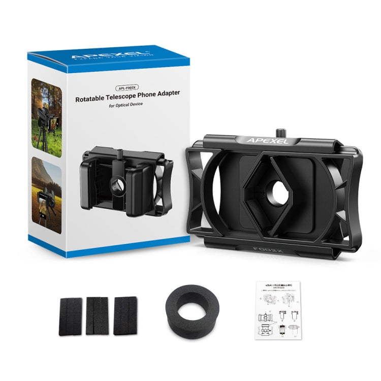 APEXEL F002X Universal Phone Adapter for Monoculars Binoculars Smartphone Holder Clip(Green) - free shipping - PMC Jewellery - Order now!