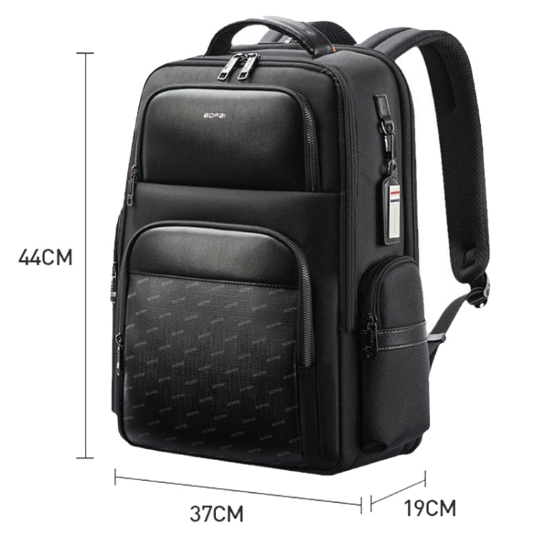 Bopai 61-91911 Large Capacity Business Waterproof Laptop Backpack With USB+Type-C Port(Black) - free shipping - PMC Jewellery - Order now!